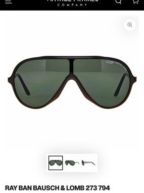 The Ray Ban Bausch & Lomb 273 794 sunglasses, with its brown frame.